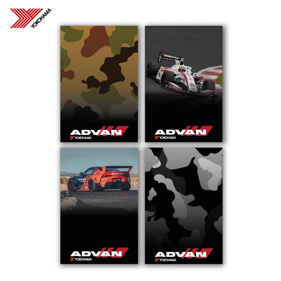 ADVAN LICENSE HOLDER STICKERS SET (4 STYLES)