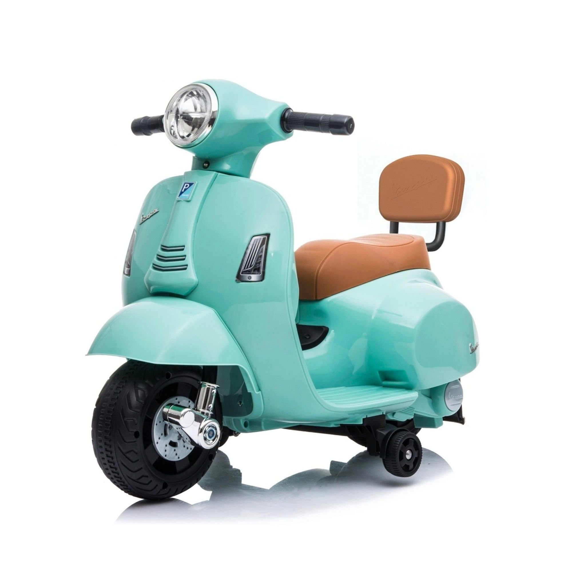 Vespa Mini 兒童電動車  湖水綠色